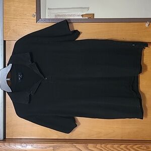 Black polo shirt